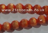 CCT354 15 inches 6mm faceted round cats eye beads wholesale