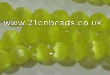 CCT356 15 inches 6mm faceted round cats eye beads wholesale