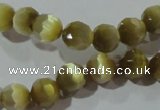 CCT358 15 inches 6mm faceted round cats eye beads wholesale