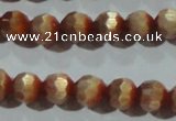 CCT359 15 inches 6mm faceted round cats eye beads wholesale