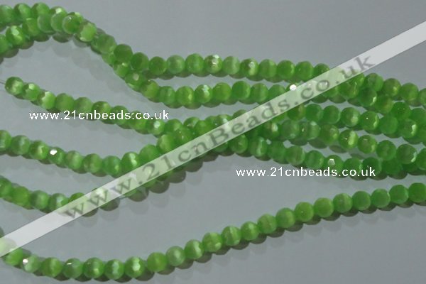 CCT360 15 inches 6mm faceted round cats eye beads wholesale