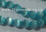 CCT362 15 inches 6mm faceted round cats eye beads wholesale