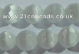 CCT371 15 inches 8mm faceted round cats eye beads wholesale