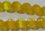 CCT377 15 inches 8mm faceted round cats eye beads wholesale