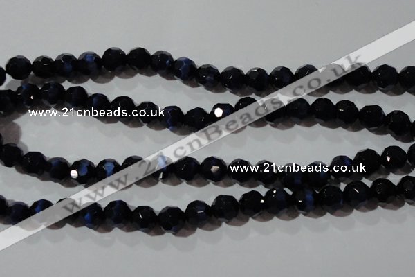 CCT384 15 inches 8mm faceted round cats eye beads wholesale