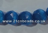 CCT392 15 inches 10mm faceted round cats eye beads wholesale