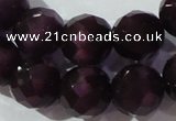 CCT397 15 inches 10mm faceted round cats eye beads wholesale