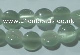 CCT451 15 inches 6mm flat round cats eye beads wholesale