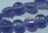 CCT465 15 inches 6mm flat round cats eye beads wholesale