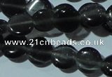 CCT469 15 inches 6mm flat round cats eye beads wholesale