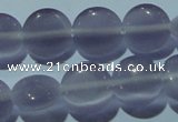 CCT490 15 inches 8mm flat round cats eye beads wholesale