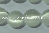 CCT510 15 inches 10mm flat round cats eye beads wholesale