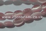 CCT603 15 inches 4*6mm oval cats eye beads wholesale