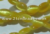 CCT606 15 inches 4*6mm oval cats eye beads wholesale