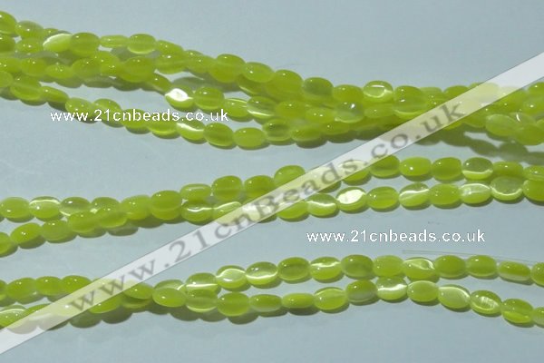 CCT607 15 inches 4*6mm oval cats eye beads wholesale