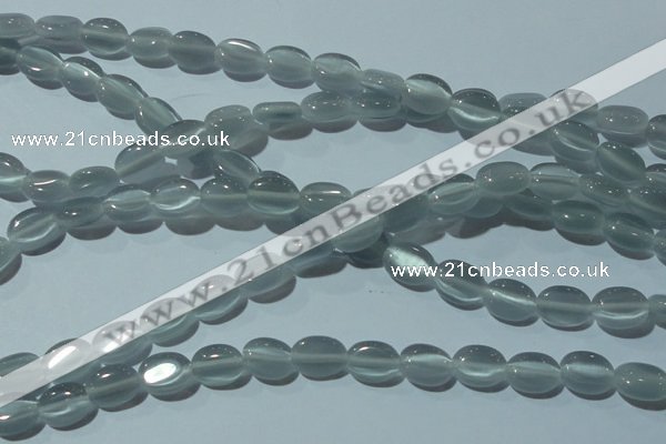 CCT631 15 inches 6*8mm oval cats eye beads wholesale