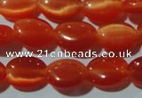 CCT635 15 inches 6*8mm oval cats eye beads wholesale