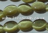 CCT637 15 inches 6*8mm oval cats eye beads wholesale