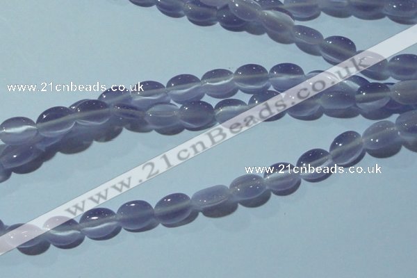 CCT639 15 inches 6*8mm oval cats eye beads wholesale