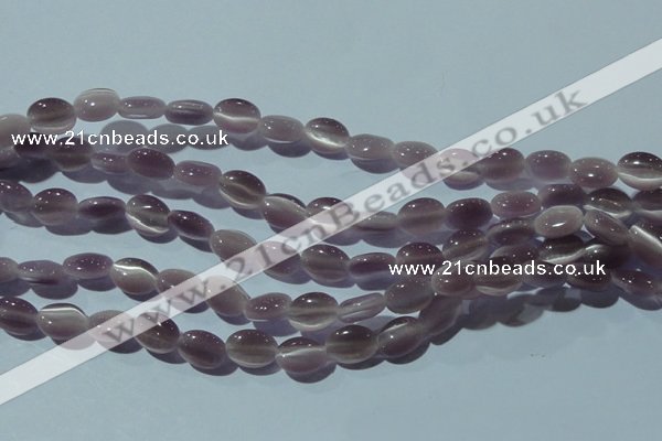 CCT641 15 inches 6*8mm oval cats eye beads wholesale