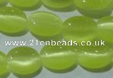 CCT644 15 inches 6*8mm oval cats eye beads wholesale