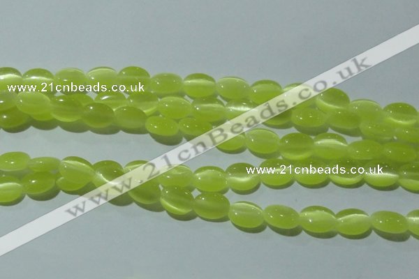 CCT644 15 inches 6*8mm oval cats eye beads wholesale