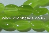 CCT645 15 inches 6*8mm oval cats eye beads wholesale