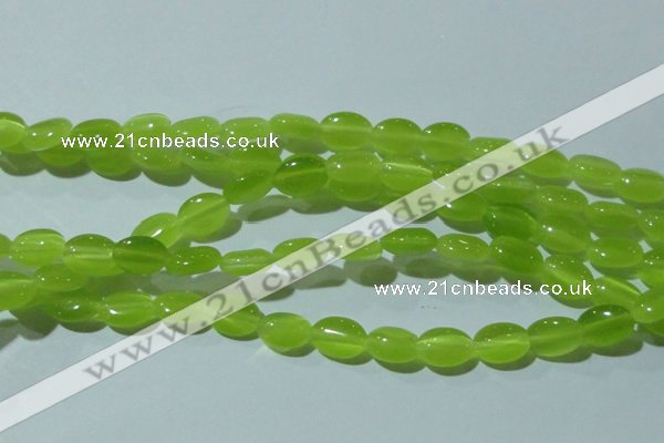 CCT645 15 inches 6*8mm oval cats eye beads wholesale