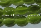 CCT647 15 inches 6*8mm oval cats eye beads wholesale