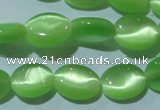 CCT649 15 inches 6*8mm oval cats eye beads wholesale