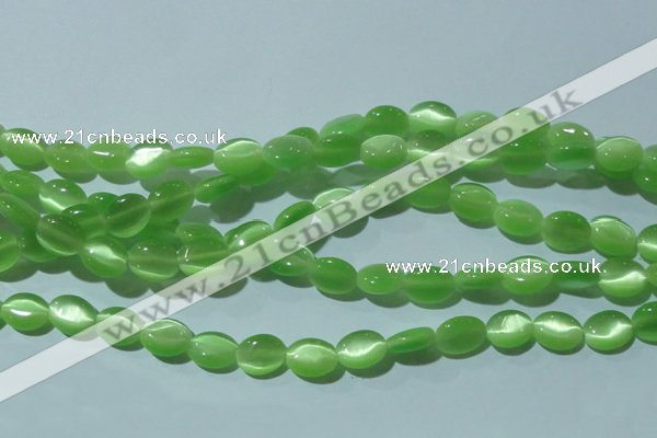 CCT649 15 inches 6*8mm oval cats eye beads wholesale