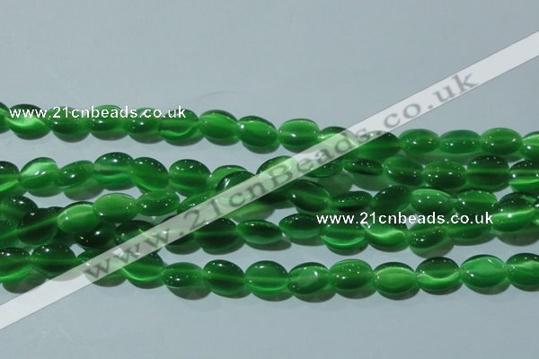 CCT650 15 inches 6*8mm oval cats eye beads wholesale