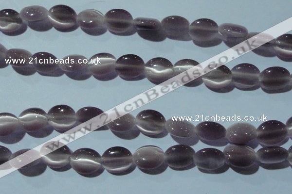 CCT663 15 inches 8*10mm oval cats eye beads wholesale