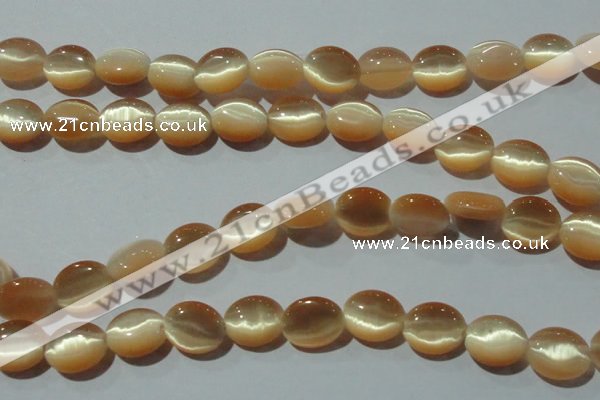 CCT667 15 inches 8*10mm oval cats eye beads wholesale