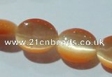 CCT668 15 inches 8*10mm oval cats eye beads wholesale