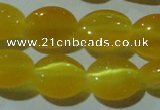 CCT670 15 inches 8*10mm oval cats eye beads wholesale