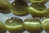 CCT673 15 inches 8*10mm oval cats eye beads wholesale