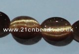 CCT674 15 inches 8*10mm oval cats eye beads wholesale