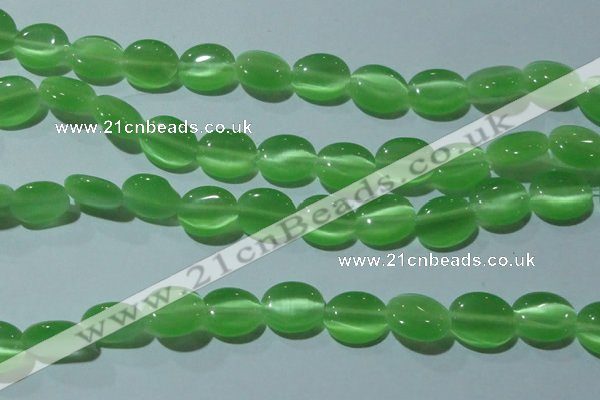CCT675 15 inches 8*10mm oval cats eye beads wholesale