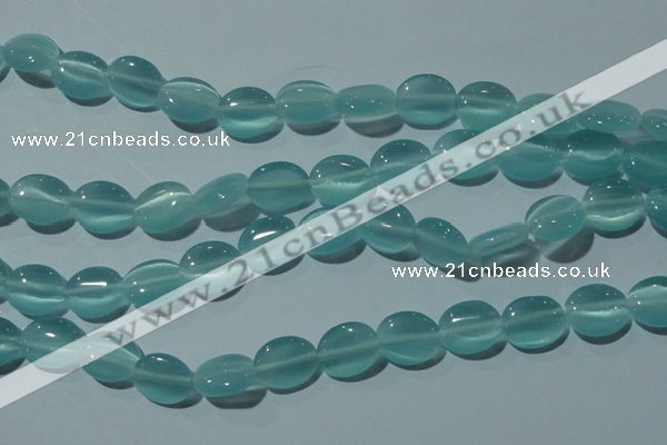 CCT676 15 inches 8*10mm oval cats eye beads wholesale