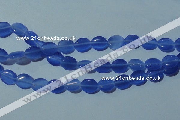 CCT678 15 inches 8*10mm oval cats eye beads wholesale