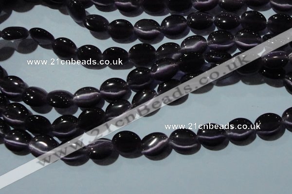 CCT680 15 inches 8*10mm oval cats eye beads wholesale