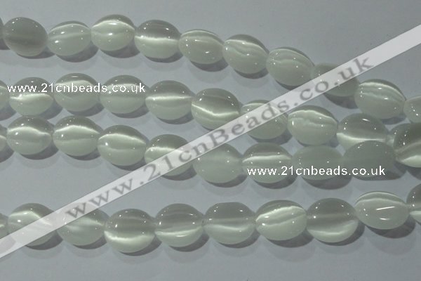 CCT690 15 inches 10*12mm oval cats eye beads wholesale