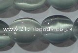 CCT691 15 inches 10*12mm oval cats eye beads wholesale