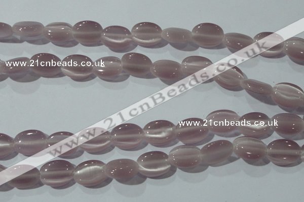 CCT692 15 inches 10*12mm oval cats eye beads wholesale