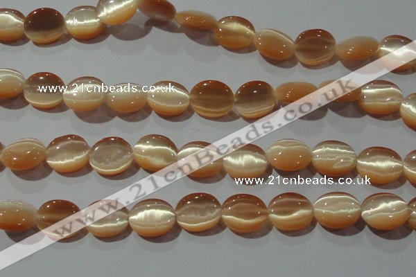 CCT696 15 inches 10*12mm oval cats eye beads wholesale