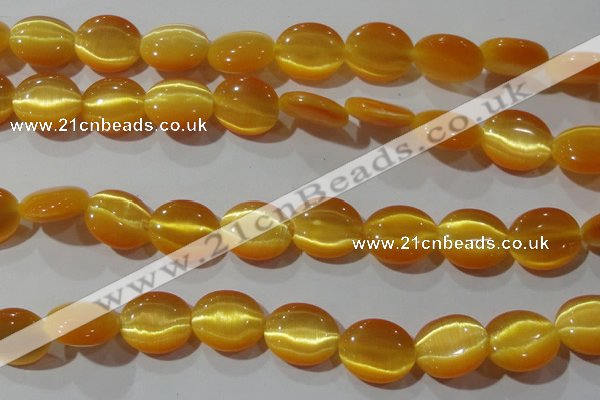 CCT697 15 inches 10*12mm oval cats eye beads wholesale