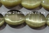 CCT700 15 inches 10*12mm oval cats eye beads wholesale