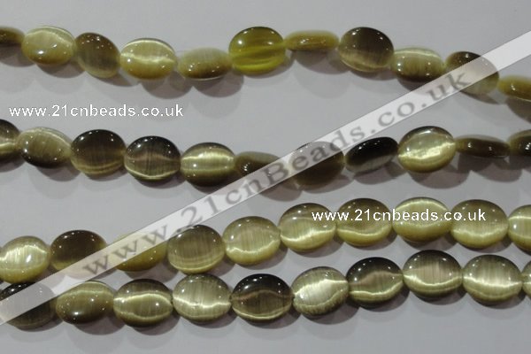 CCT700 15 inches 10*12mm oval cats eye beads wholesale