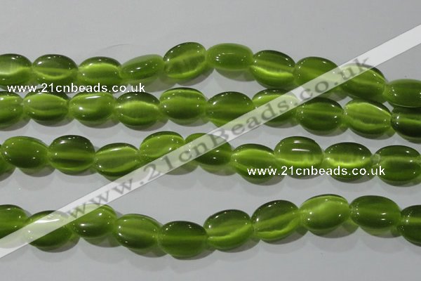 CCT703 15 inches 10*12mm oval cats eye beads wholesale